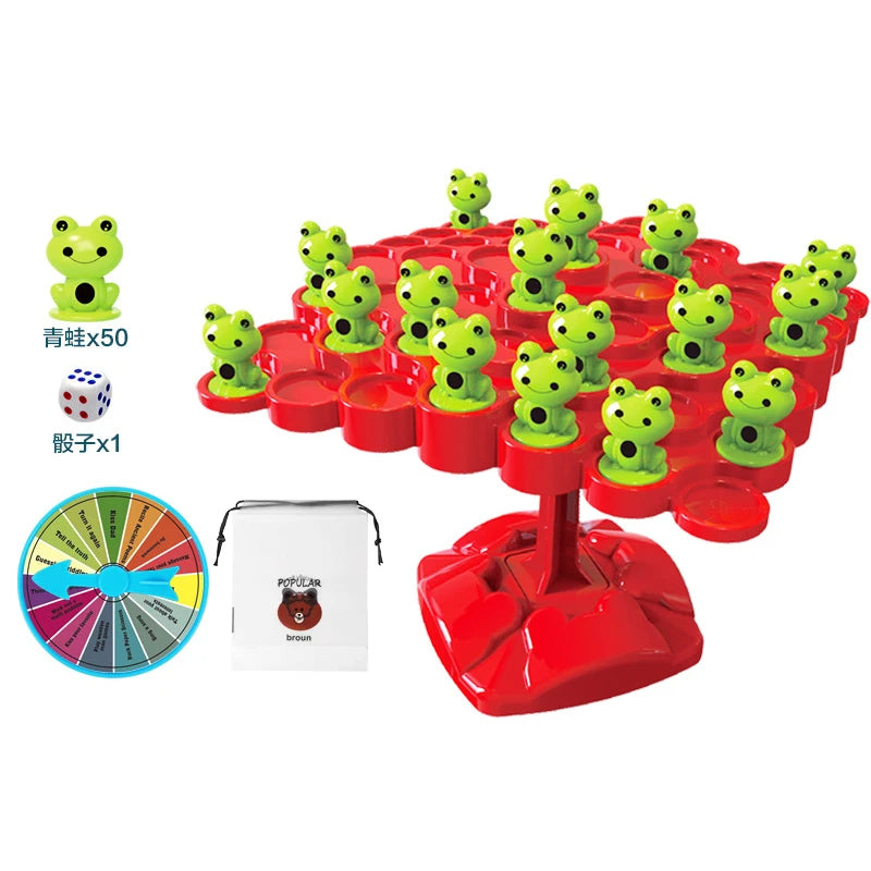 Frog balancing tree Montessori Math Toys Parent-child interactive table games
