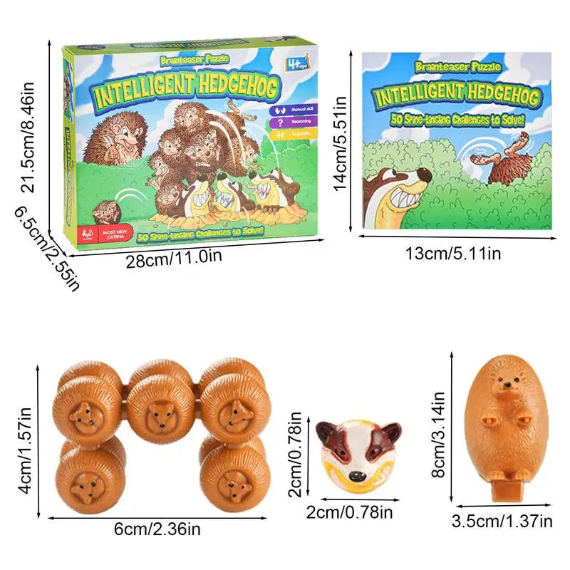 The little hedgehog looking for his mother toy is a toy that can exercise children's logical thinking ability.