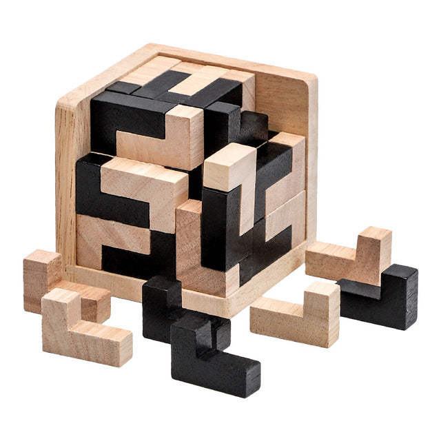 54T/54L magic cube, Chinese classical wooden educational toy Luban lock