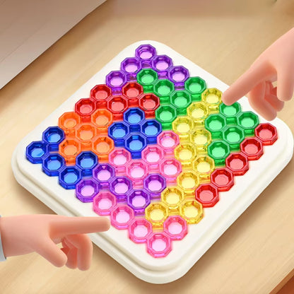 Children's educational puzzle board game geometric puzzle building blocks to exercise logical thinking