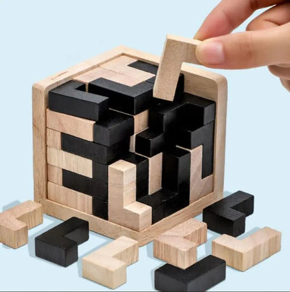 54T/54L magic cube, Chinese classical wooden educational toy Luban lock