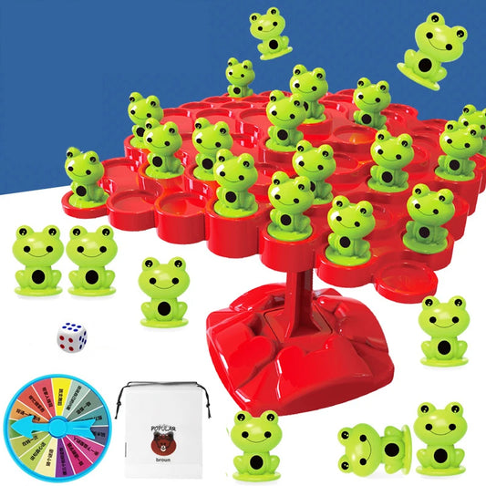 Frog balancing tree Montessori Math Toys Parent-child interactive table games