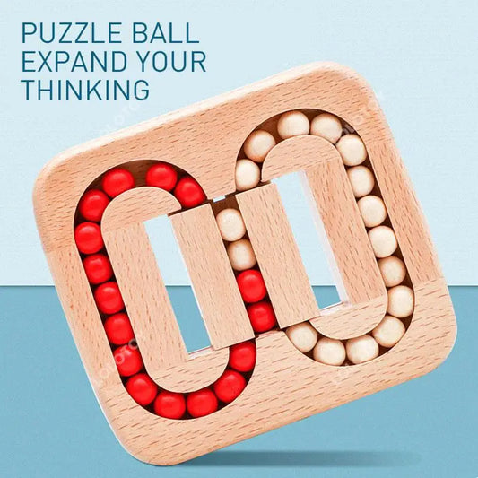 Wooden Flat Plane ball Scroll Bead , an educational toy that allows children and the elderly to exercise hand-eye coordination