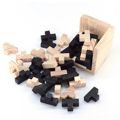 54T/54L magic cube, Chinese classical wooden educational toy Luban lock