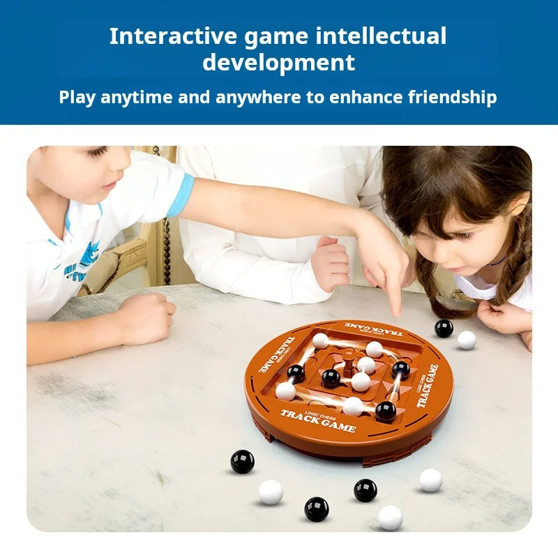 Track Logic Chess, a parent-child interactive game that exercises the brain