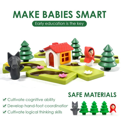 Children's educational toys Montessori early childhood toys Little Red Riding Hood story intellectual games