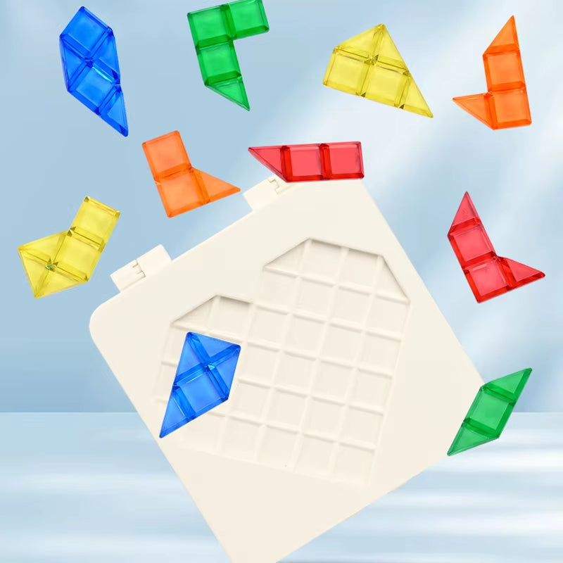 IQ Heart Shaped Jigsaw Puzzle Game 120 Levels Challenge Board Game Children's Intelligence Development Learning Toy