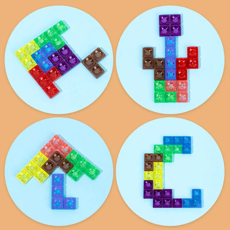 3D Tetris Block Puzzle，Children's educational jigsaw puzzle toys