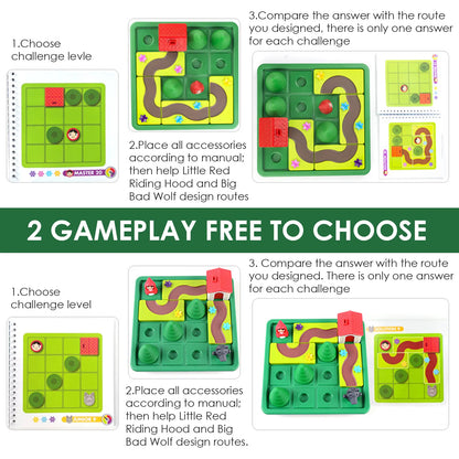 Children's educational toys Montessori early childhood toys Little Red Riding Hood story intellectual games