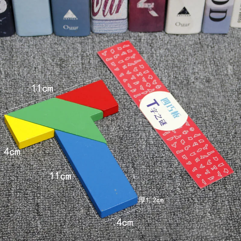 T-word puzzle Tangram Puzzle Geometric figure educational toys