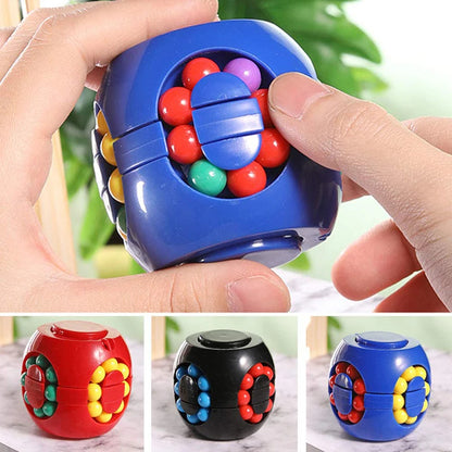 3D three-dimensional burger magic bean gyroscope cube，A toy that is great for relieving stress and exercising your brain.