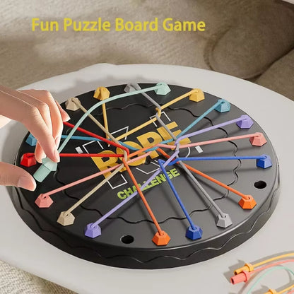 Kid Rope Knots Sensory Social Board Game,Untie the rope to challenge parent-child interactive game to exercise logical thinking game