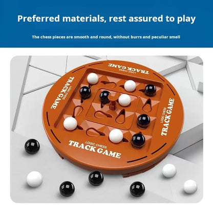 Track Logic Chess, a parent-child interactive game that exercises the brain