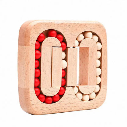 Wooden Flat Plane ball Scroll Bead , an educational toy that allows children and the elderly to exercise hand-eye coordination