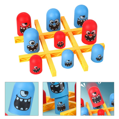 A different tic-tac-toe game, where large pieces can eat small pieces, a parent-child interactive toy