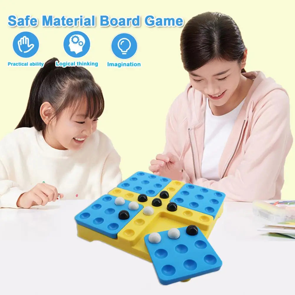 Rotating Gobang, a family-child interactive educational board game