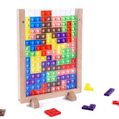 3D Tetris Block Puzzle，Children's educational jigsaw puzzle toys