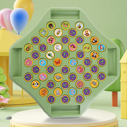 Animal Fruit Flip Memory Chess Game，Exercise memory family gathering parent-child interactive games
