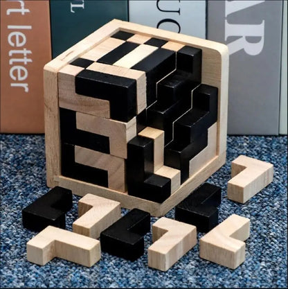 54T/54L magic cube, Chinese classical wooden educational toy Luban lock