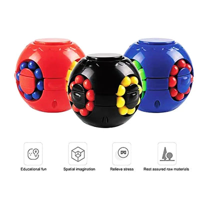 3D three-dimensional burger magic bean gyroscope cube，A toy that is great for relieving stress and exercising your brain.