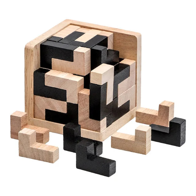 54T/54L magic cube, Chinese classical wooden educational toy Luban lock