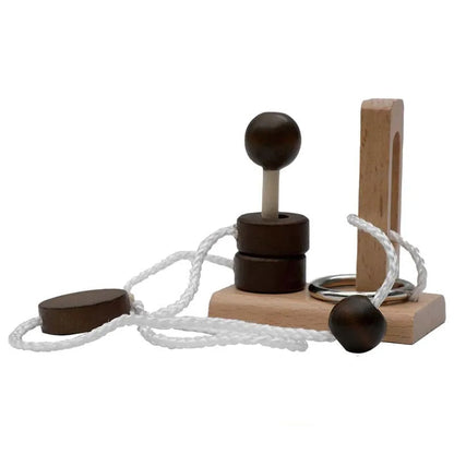 Wooden topological untie rope toys, Montessori teaching aids