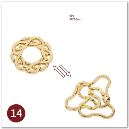 Puzzle Metal Fidget Toys，Alloy intelligence unlocking toys
