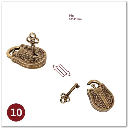 Puzzle Metal Fidget Toys，Alloy intelligence unlocking toys