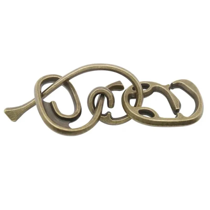 Puzzle Metal Fidget Toys，Alloy intelligence unlocking toys