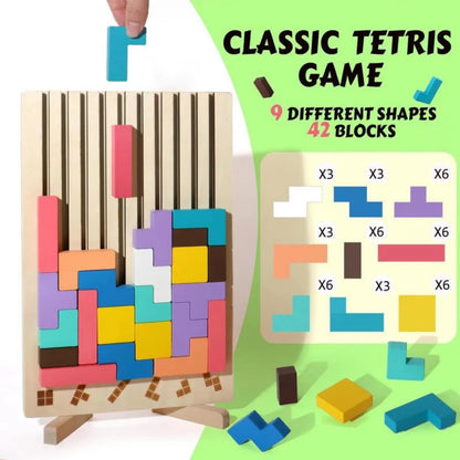 3D Tetris puzzle blocks for infants and toddlers, logic training puzzle toys, parent-child early education educational toys