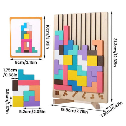 3D Tetris puzzle blocks for infants and toddlers, logic training puzzle toys, parent-child early education educational toys