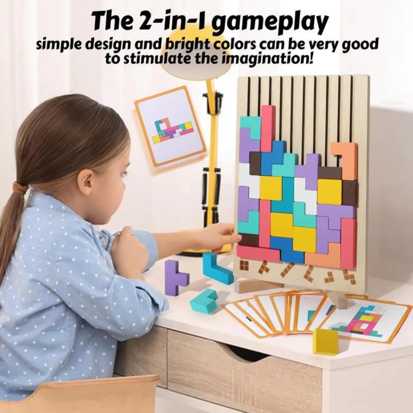 3D Tetris puzzle blocks for infants and toddlers, logic training puzzle toys, parent-child early education educational toys