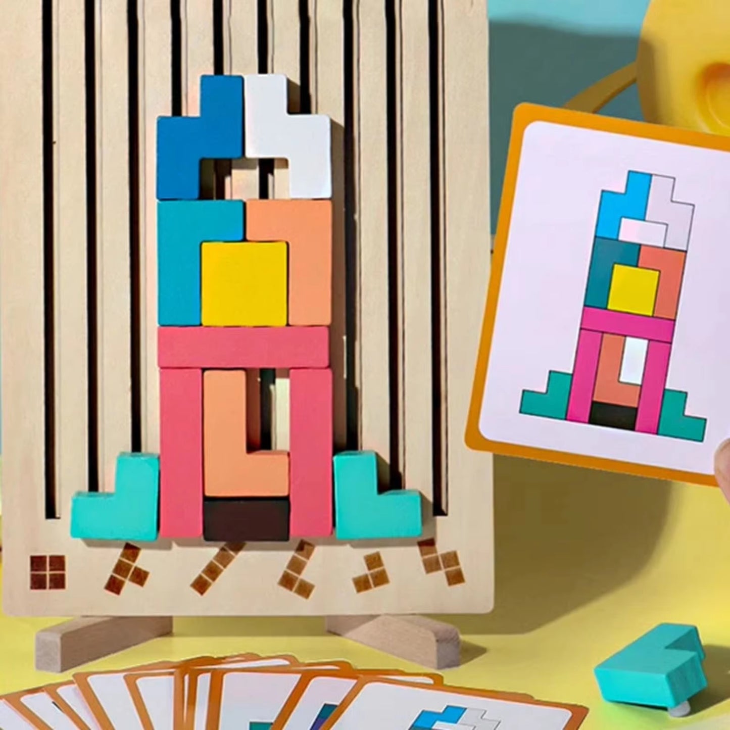 3D Tetris puzzle blocks for infants and toddlers, logic training puzzle toys, parent-child early education educational toys