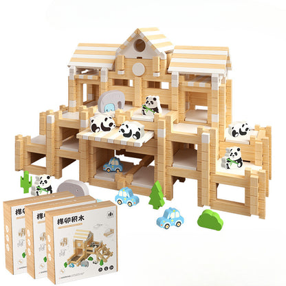 Mortise and tenon building blocks little architect children's educational toys