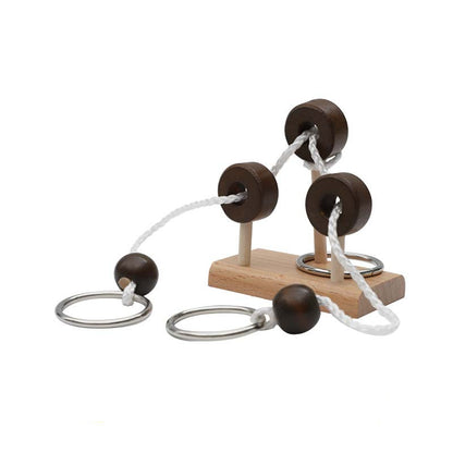 Wooden topological untie rope toys, Montessori teaching aids