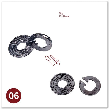 Puzzle Metal Fidget Toys，Alloy intelligence unlocking toys