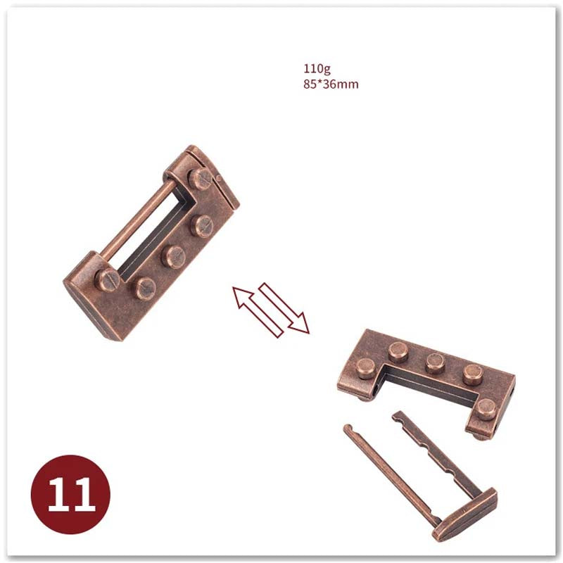 Puzzle Metal Fidget Toys，Alloy intelligence unlocking toys