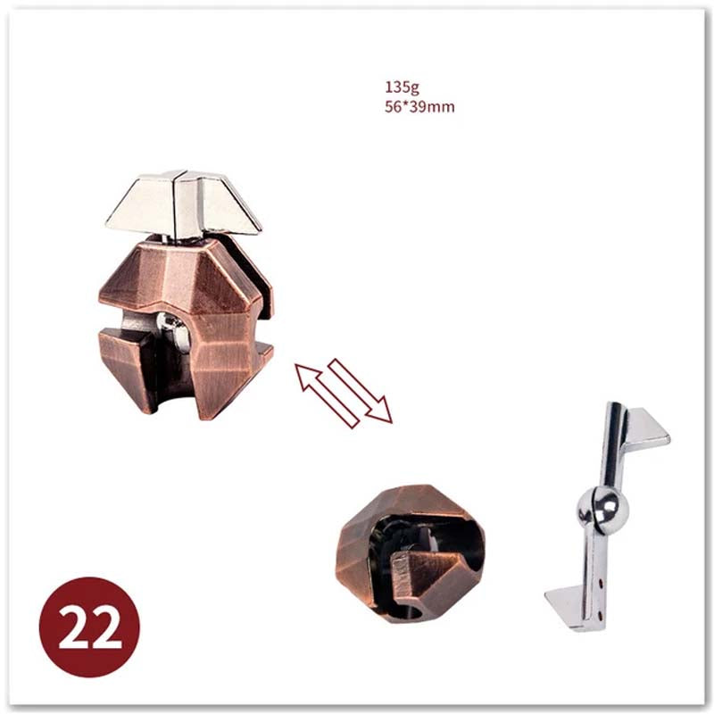 Puzzle Metal Fidget Toys，Alloy intelligence unlocking toys