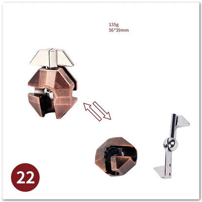 Puzzle Metal Fidget Toys，Alloy intelligence unlocking toys