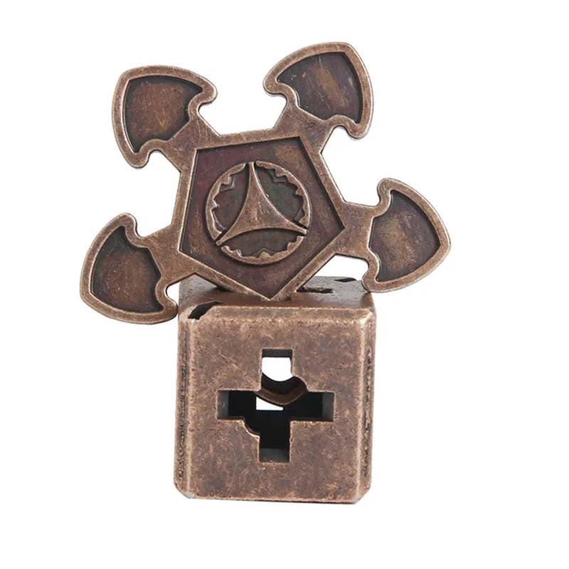 Puzzle Metal Fidget Toys，Alloy intelligence unlocking toys