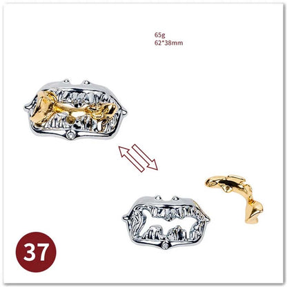 Puzzle Metal Fidget Toys，Alloy intelligence unlocking toys