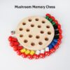 Wooden Mushroom Memory Game