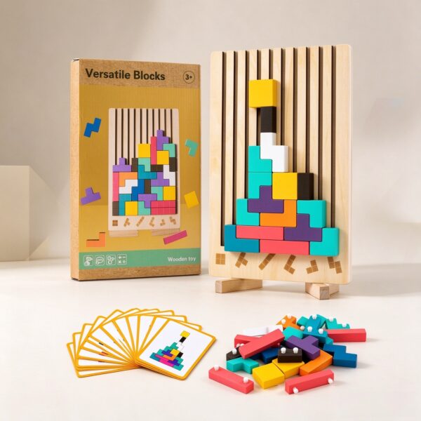 3D Versatile Wooden Blocks Puzzle