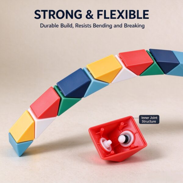 Twist Snake Puzzle – Morandi, Macaron & Rainbow Series (24–72 Segments)