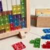 主图4 Wooden 3D Brain Teaser Drop Puzzle – Colorful Grid Logic Toy
