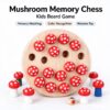 Wooden Mushroom Memory Game